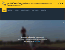 Tablet Screenshot of polevaultingpoles.com